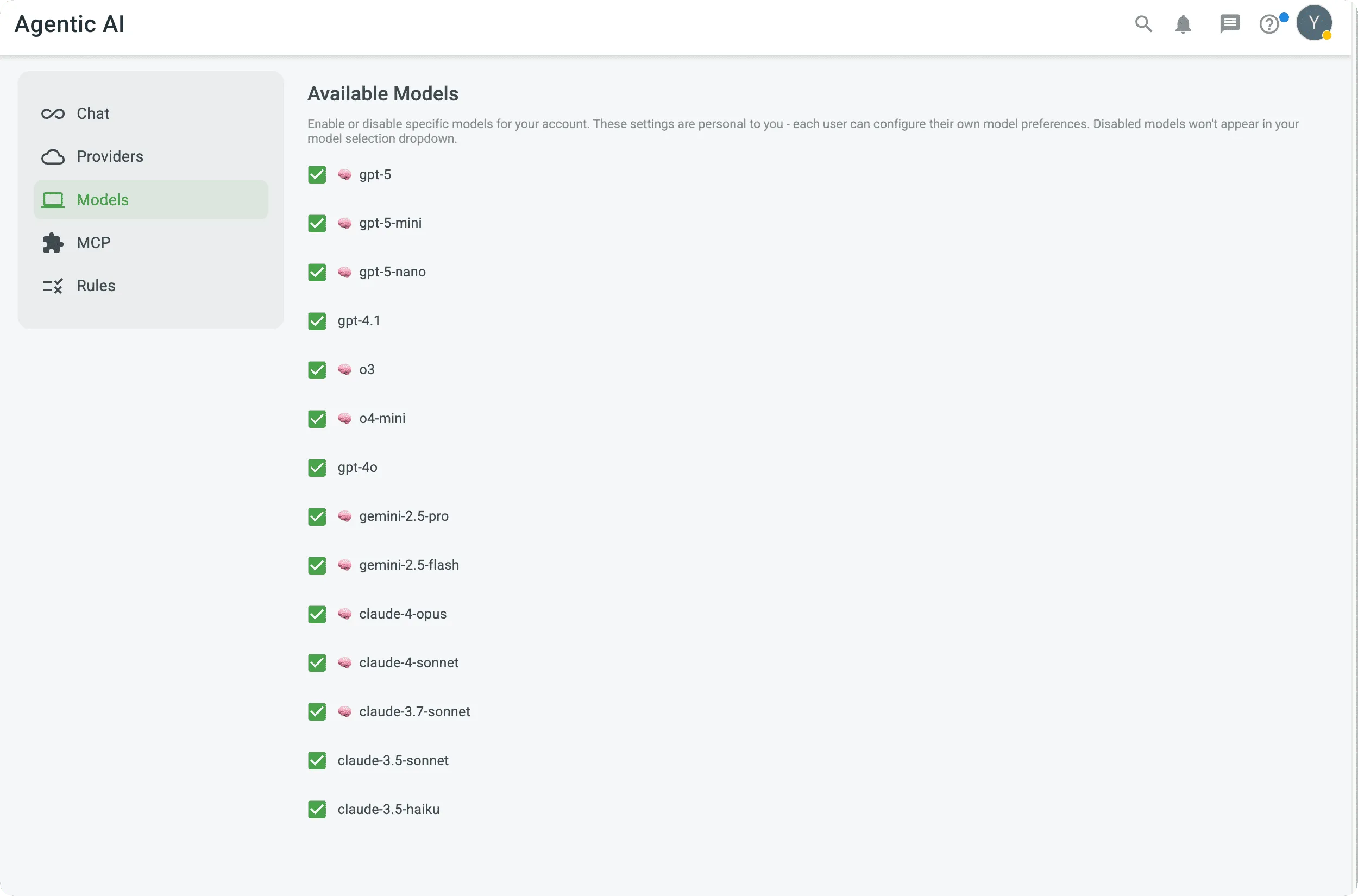 AI Providers and Models